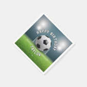 Fußball-Fußball-Sport zum Geburtstag glücklich Serviette (Ecke)