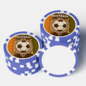 Fußball-Fußball-Sportball Pokerchips (Stapel)