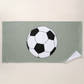 Fußball (Fußball) Strandtuch (Vorderseite)