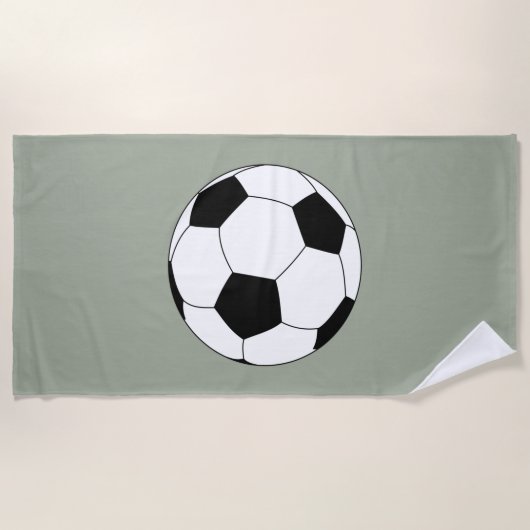 Fußball (Fußball) Strandtuch (Vorderseite)