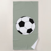 Fußball (Fußball) Strandtuch (Vorderseite)