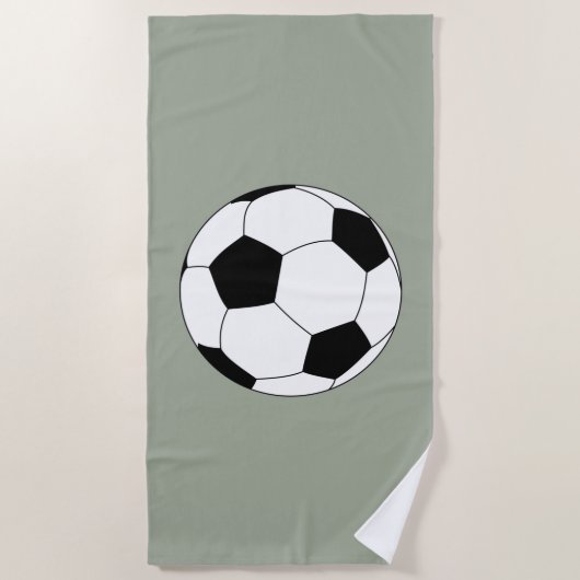 Fußball (Fußball) Strandtuch (Vorderseite)
