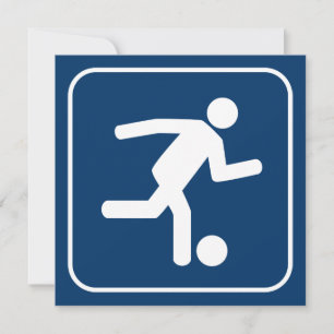 Fußball-Fußball-Symbol-Einladung Einladung