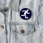 Fußball-Fußball-Symbol-Knopf Button (Beispiel)