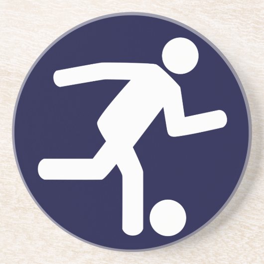 Fußball-Fußball-Symbol-Untersetzer Getränkeuntersetzer (Vorne)