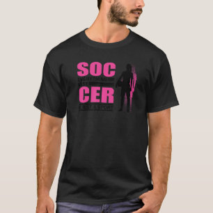 Fußball-Fußball-Team Grafik Frauen Mädchen Soc T-Shirt