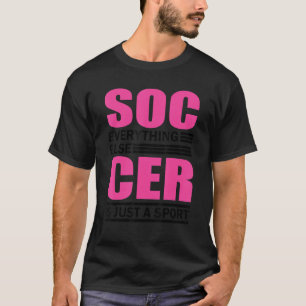 Fußball-Fußball-Team Grafik Frauen Mädchen Soc T-Shirt
