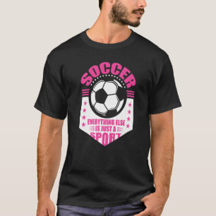 Fußball-Fußball-Team Grafik Frauen Mädchen Soc T-Shirt