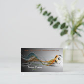 Fußball/Fußball-Trainer-/Spieler-Ball-Team-Verein Visitenkarte (Stehend Vorderseite)