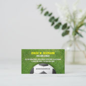 Fußball-Fußball-Trainer Visitenkarte (Stehend Vorderseite)