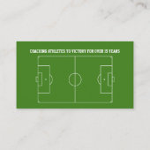Fußball-Fußball-Trainer Visitenkarte (Rückseite)