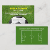 Fußball-Fußball-Trainer Visitenkarte (Vorne/Hinten)