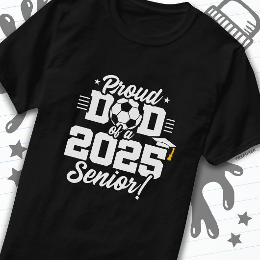 Fußball-Fußball-Vater 2025 Klasse Senior 2025 T-Shirt