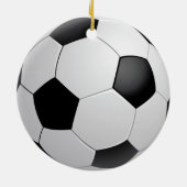 Fußball-Fußball-Verzierung Keramik Ornament (Hinten)