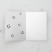 Fußball Fußball Vielen Dank Coach Foto-Karte Dankeskarte (Innenseite)