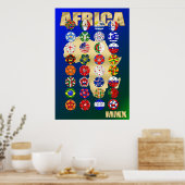 Fußball-Fußball-Weltmeisterschaft in Afrika Poster (Küche)