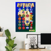 Fußball-Fußball-Weltmeisterschaft in Afrika Poster (Heimbüro)