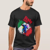 Fußball-Fußball-Weltmeisterschaft Italien Flag 202 T-Shirt (Vorderseite)
