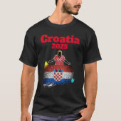 Fußball-Fußball-Weltmeisterschaft Kroatien Flagge T-Shirt (Vorderseite)
