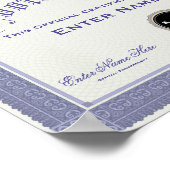 Fußball Fußball-Widow-Zertifizierung Witziges Post Poster (Ecke)