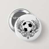 Fußball-Fußball Wings Knopf Button (Vorne & Hinten)
