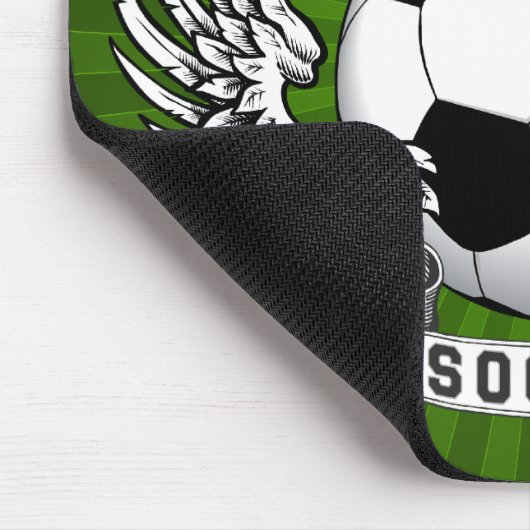 Fußball-Fußball Wings Mousepad (Ecke)