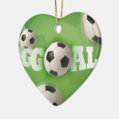 Fußball-Fußball-Ziel Keramik Ornament (Links)