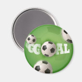 Fußball-Fußball-Ziel - Magnet (Vorderseite/Rückseite)