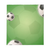 Fußball-Fußball-Ziel - Notepad Notizblock (Vorderseite)