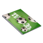 Fußball-Fußball-Ziel - Notizbuch Notizblock (Rechte Seite)