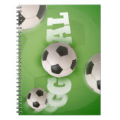 Fußball-Fußball-Ziel - Notizbuch Notizblock (Vorderseite)