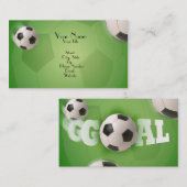 Fußball-Fußball-Ziel - Visitenkarte (Vorne/Hinten)