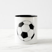 Fußball (Fußball) Zweifarbige Tasse (Mittel)