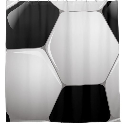 Fußball-Fußballball Duschvorhang (Vorderseite)