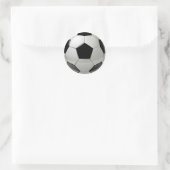 Fußball-Fußballball Runder Aufkleber (Tasche)