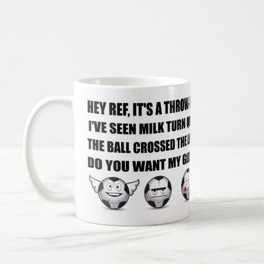 Fußball/FußballChanter, Spaß-Geschenk-Tasse Kaffeetasse (Links)