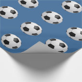 Fußball-Fußbälle Geschenkpapier (Ecke)
