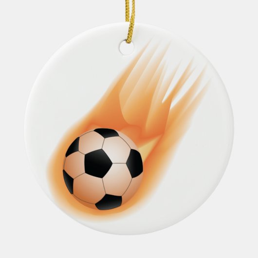 Fußball, Fußballfeuer Keramikornament (Vorne)