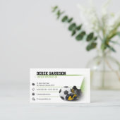 Fußball | Fußballlehrer Visitenkarte (Stehend Vorderseite)