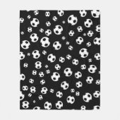 Fußball / Fußballnaht nahtloses Muster Fleecedecke (Vorderseite)