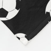 Fußball / Fußballnaht nahtloses Muster Fleecedecke (Ecke)