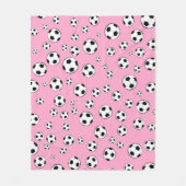 Fußball / Fußballnahtloses Muster Fleecedecke (Vorderseite)