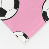 Fußball / Fußballnahtloses Muster Fleecedecke (Ecke)