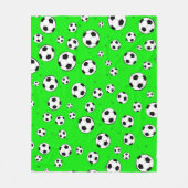 Fußball / Fußballnahtloses Muster  Fleecedecke (Vorderseite)