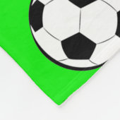 Fußball / Fußballnahtloses Muster  Fleecedecke (Ecke)