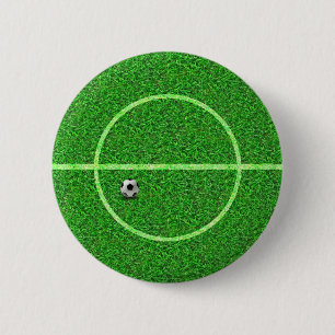 Fußball-Fußballplatz-Ball - Knopf Button