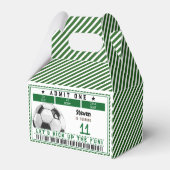 Fußball-Fußballspiel Kindergeburtstag Geschenkschachtel (Rückseite)