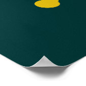 Fußball-Fußballspieler Bend it Kangaroo Geschenke Poster (Ecke)
