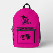 Fußball, Fußballspielerin, Mannschaft, Geschenk Du Bedruckter Rucksack (Vorderseite)