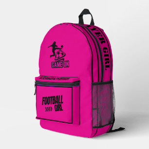 Fußball, Fußballspielerin, Mannschaft, Geschenk Du Bedruckter Rucksack